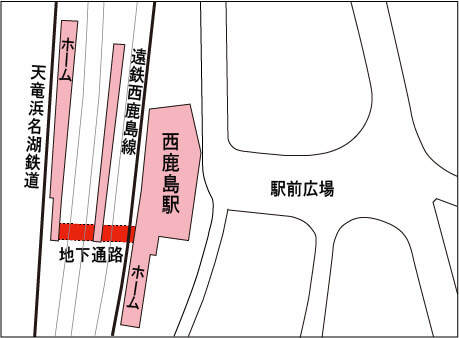 西鹿島駅周辺図