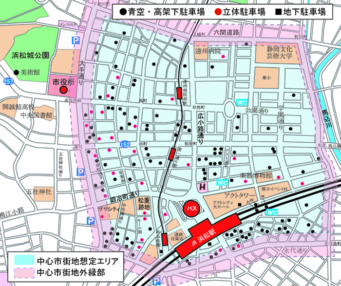 立体駐車場の外縁部移転先