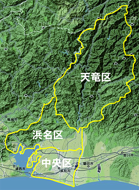 浜松市全図（航空写真）