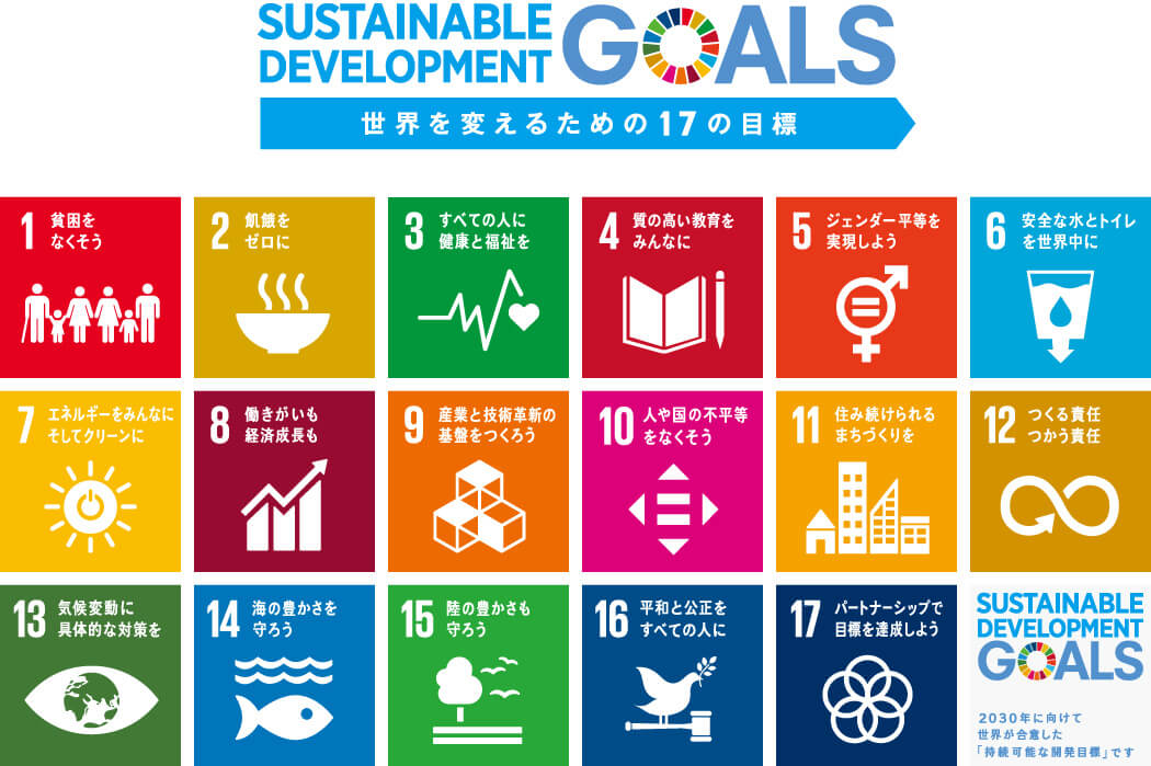 SDGｓ17のゴール（開発目標）
